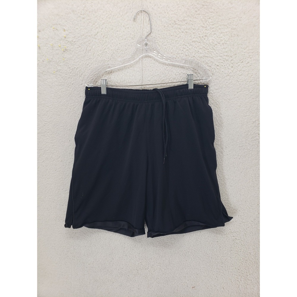 Tek Gear Shorts Men Medium Black Athletic Mesh Drawstring Lined Polyester Gym